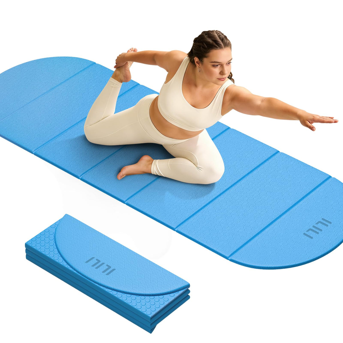 Foldable Yoga Mat (Sky Blue)