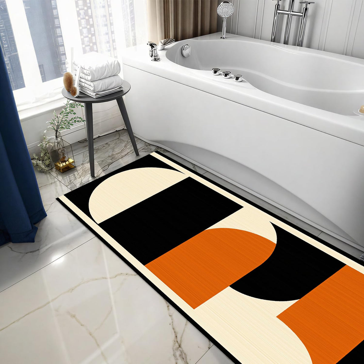 Abstract Colorful Laundry Room Rug 20x47 Inch (#83)