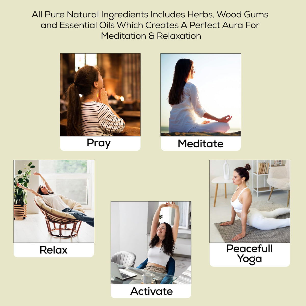 Natural Citronella Incense Sticks (Citronella)