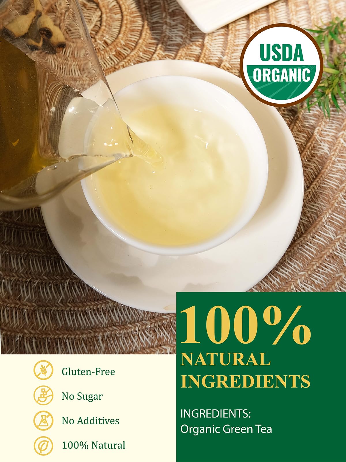 Organic Green Tea Loose Leaf (16 Ounce (Pack of 1))