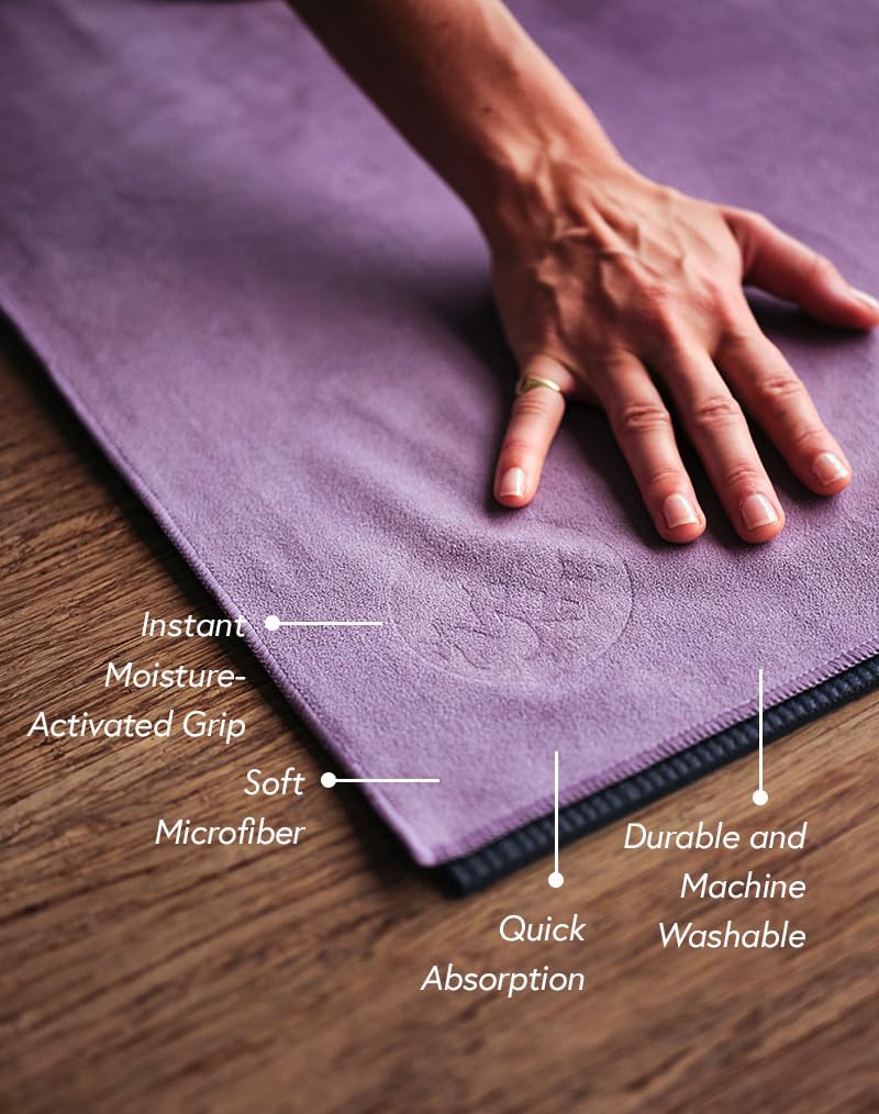 eQua Microfiber Yoga Hand Towel (Midnight / 71" x 24")