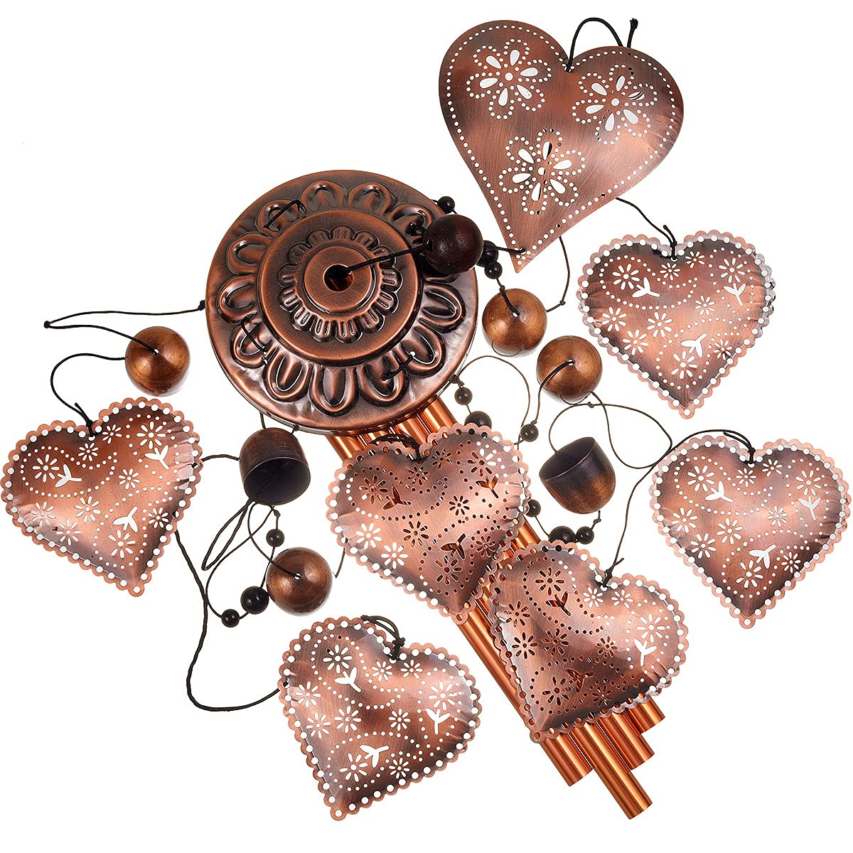 Heart Shape Wind Chimes for Garden
