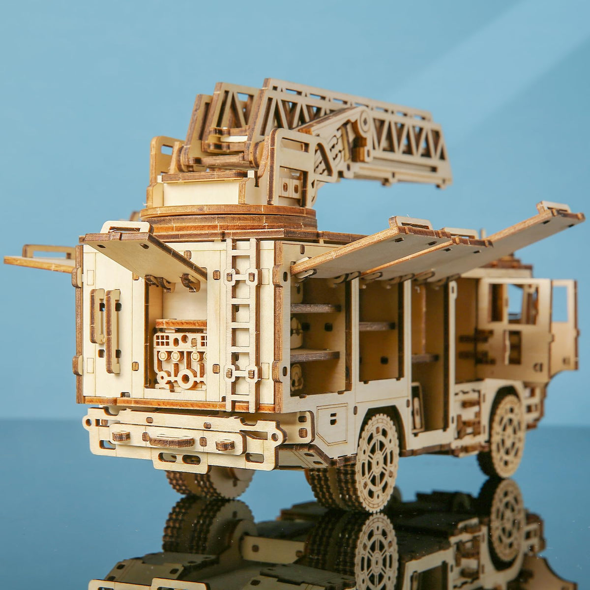 3D Wooden Puzzle for Adults (Fire Truck)