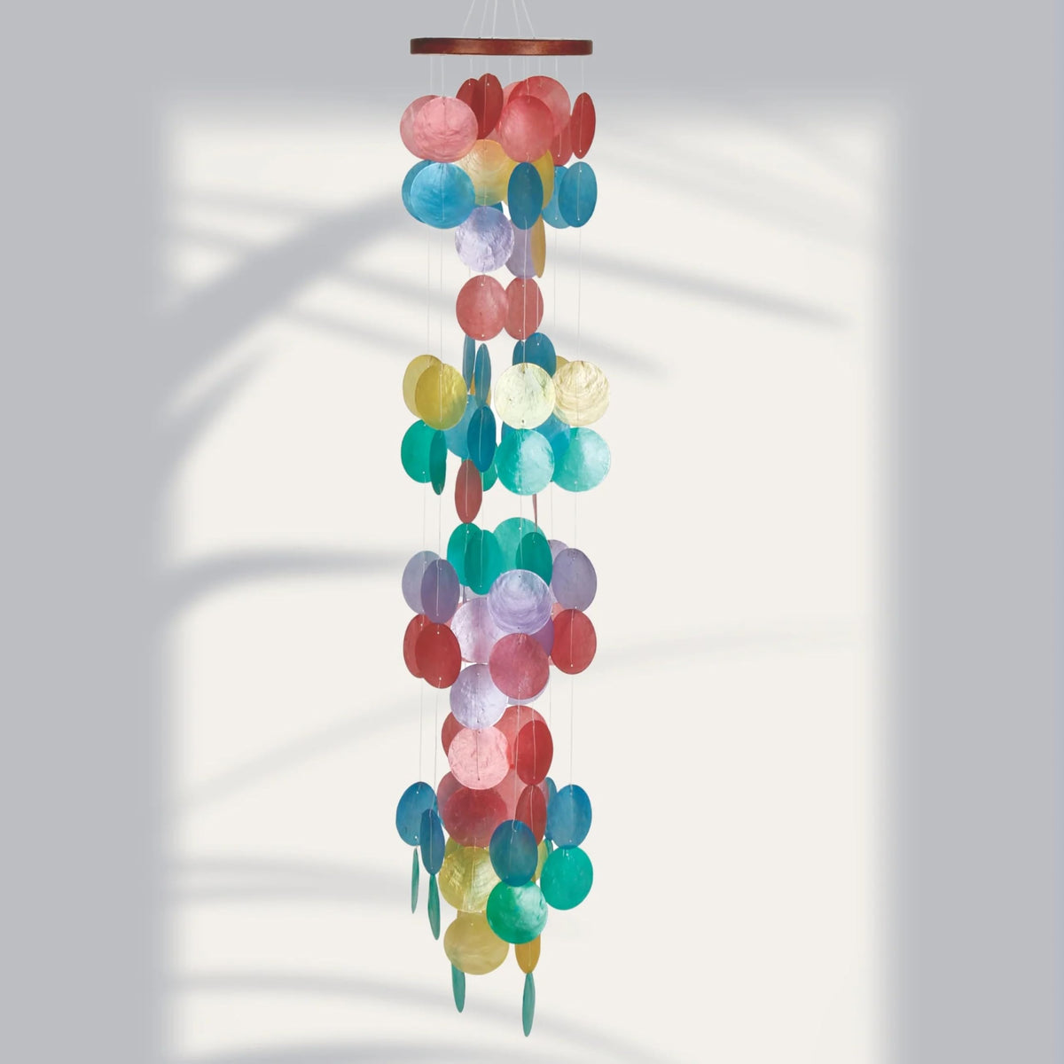 Capiz Waterfall Wind Chime (40 Inches Rainbow)