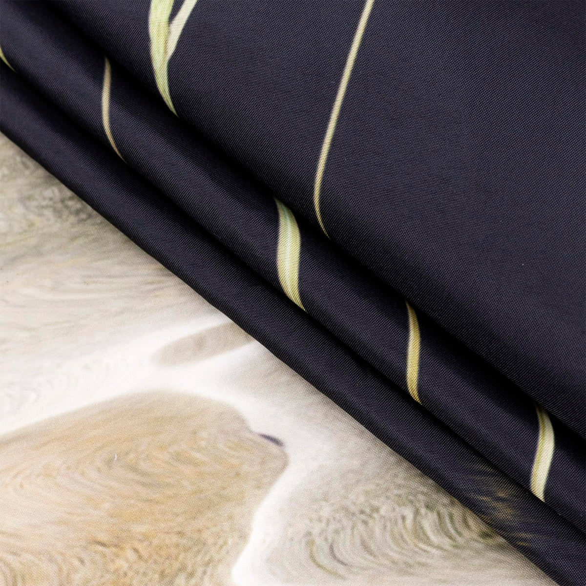 Asian Zen Stone Shower Curtain (Black / 60"W x 72"L (Pack of 1))