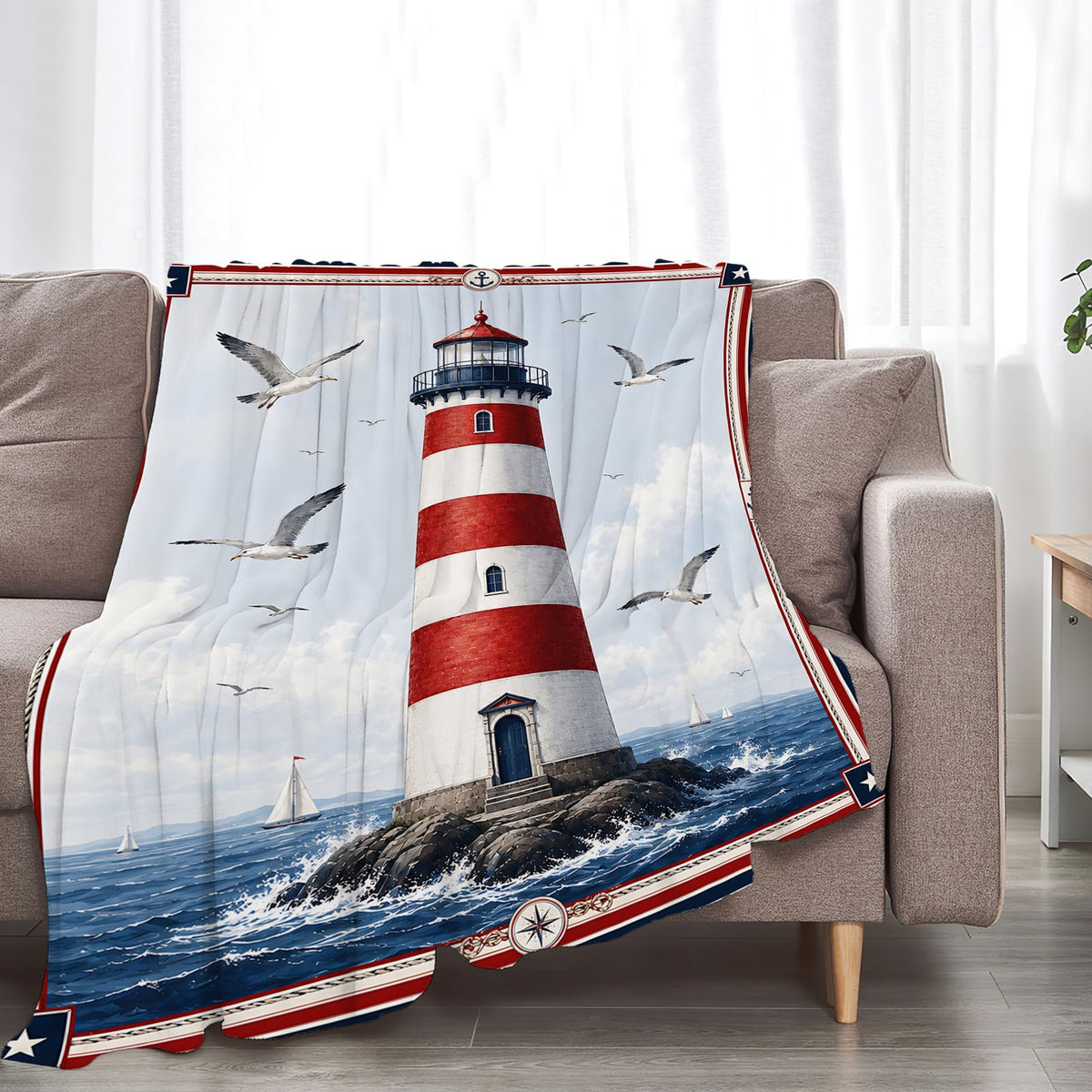 Lighthouse Blanket (50"x60" / Lighthouse)