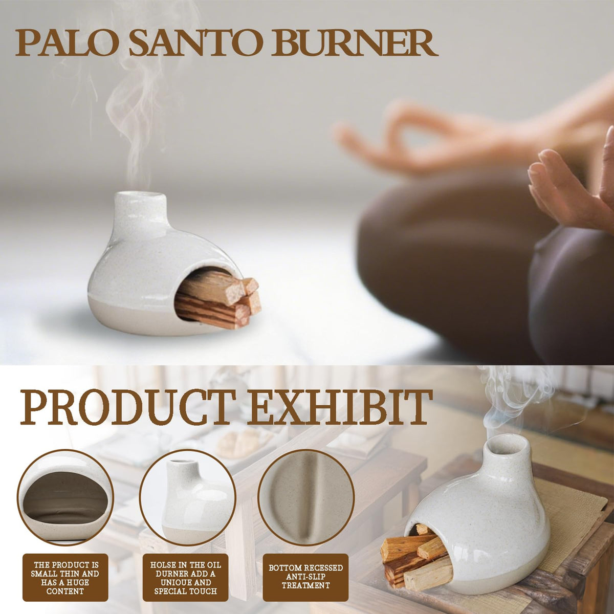 Palo Santo Holder (White)