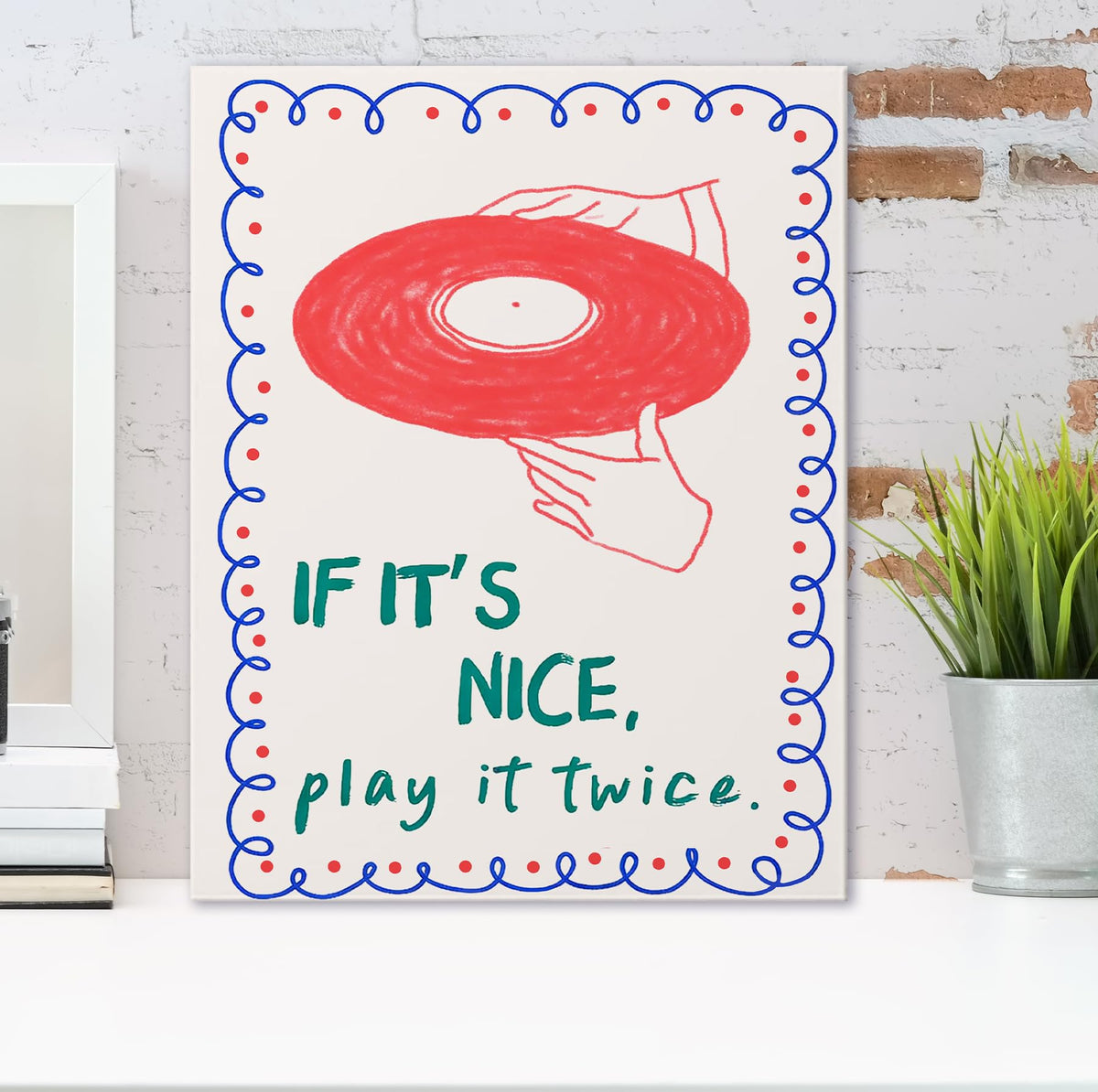 Funky Vinyl Records Wall Art Decor 11x14 Inches (Funky Vinyl Records)