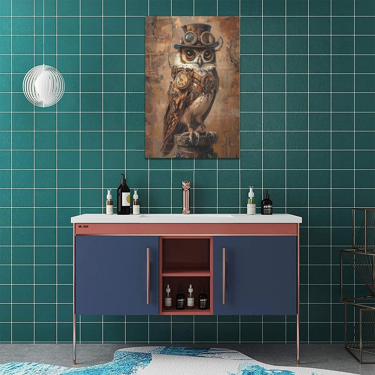 Steampunk Wall Art (24"L x 16"W / Steampunk Owl)