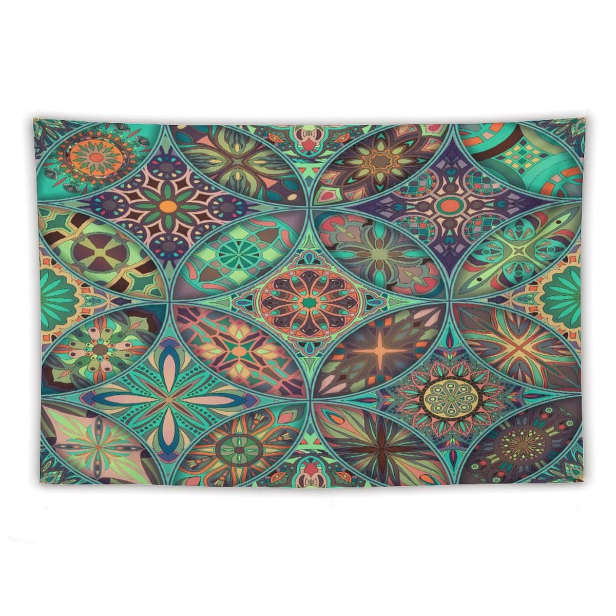 Vintage Mandala Tapestry Wall Hanging Bohemian Boho Colorful Tapestries Home Decor for Living Room Bedroom Apartment Farmhouse Dorm 60"x90" (60"L x 90"W / Mandala-28)