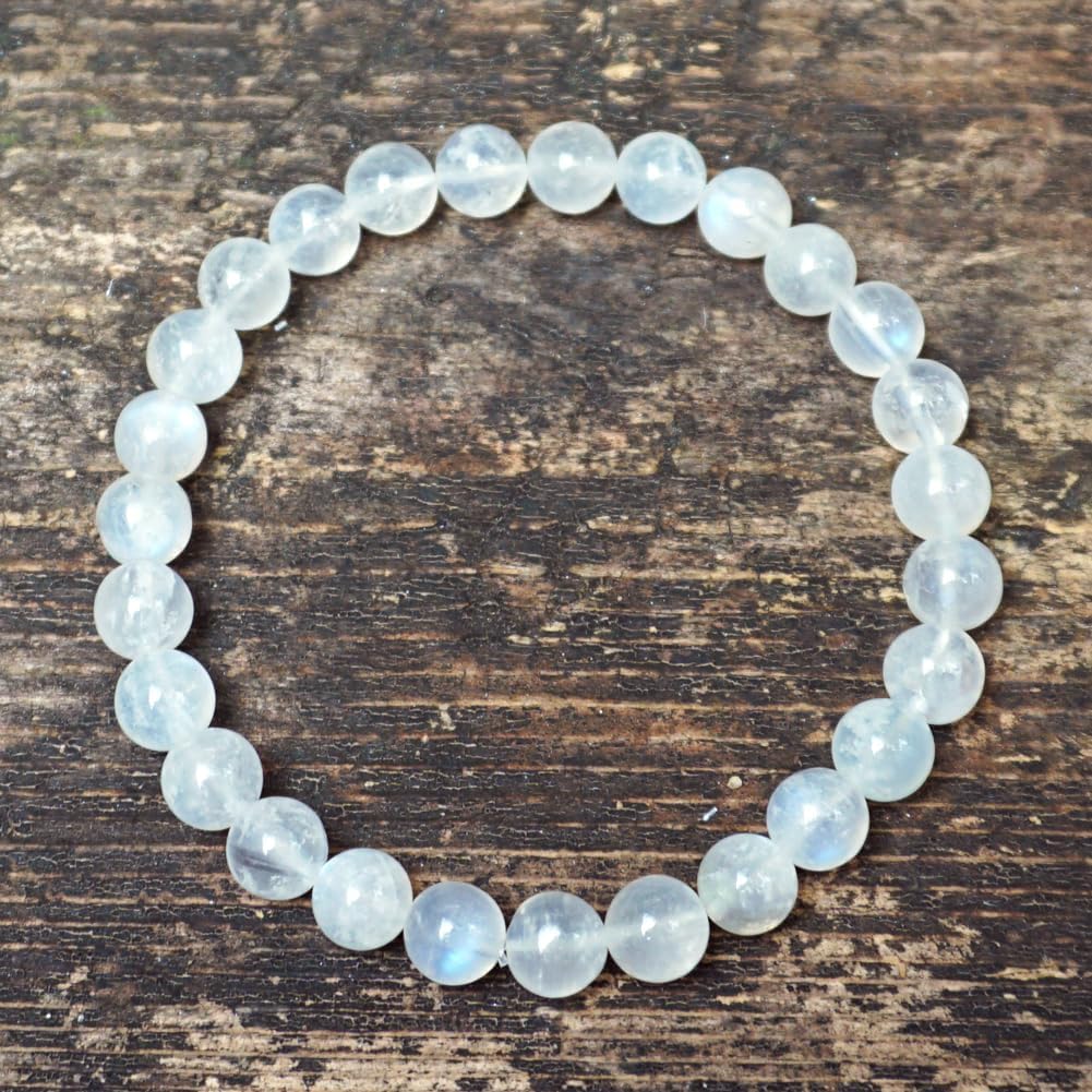6MM Crown Chakra Moonstone Bracelet (6MM Crown Chakra Moonstone Bracelet)