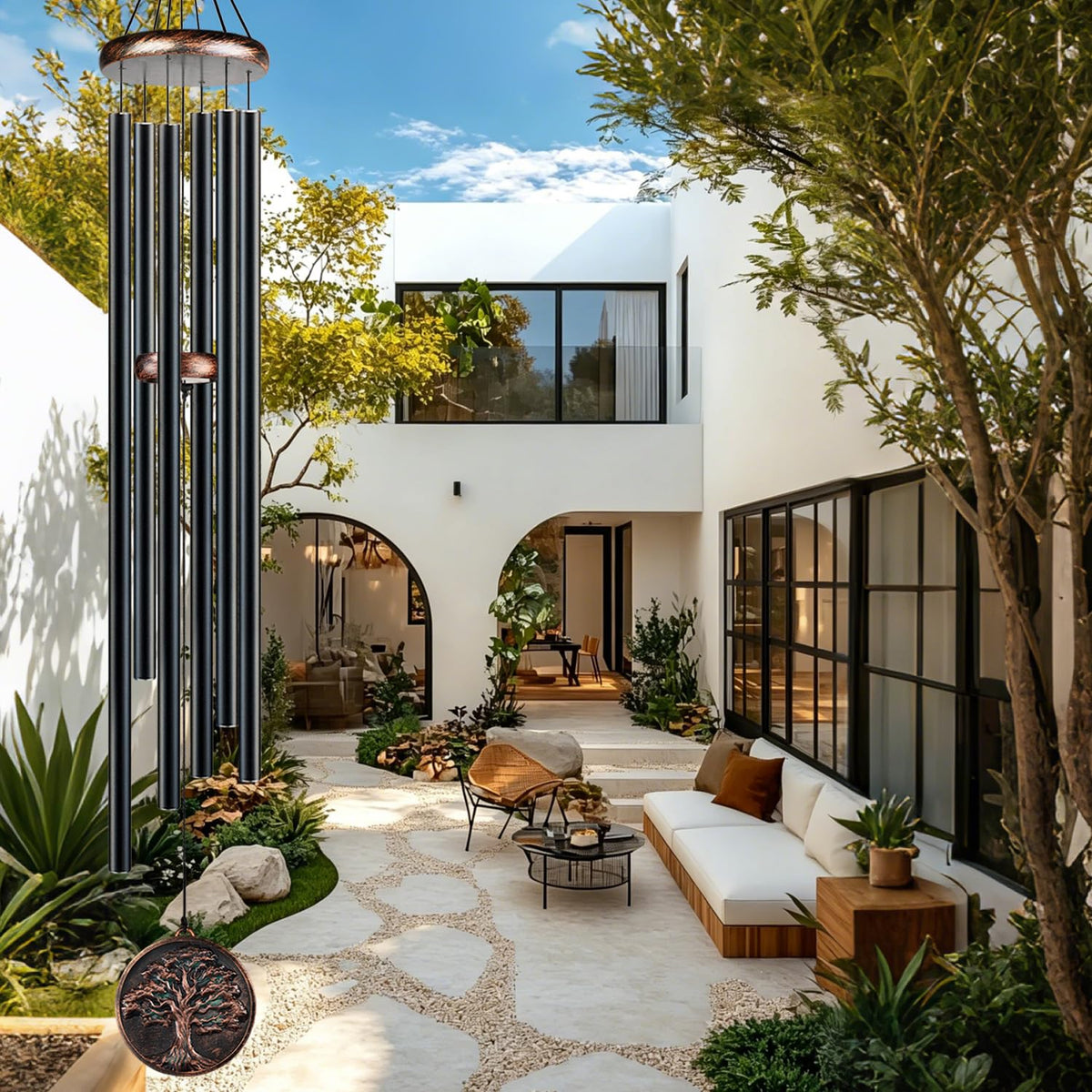 60” Large Wind Chimes for Outside (60" Tree of Life)