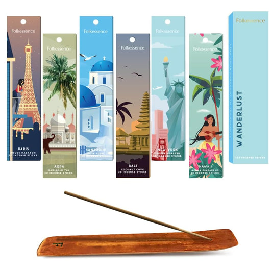 Premium Incense Sticks with Holder (Pack of 6 (120 sticks))
