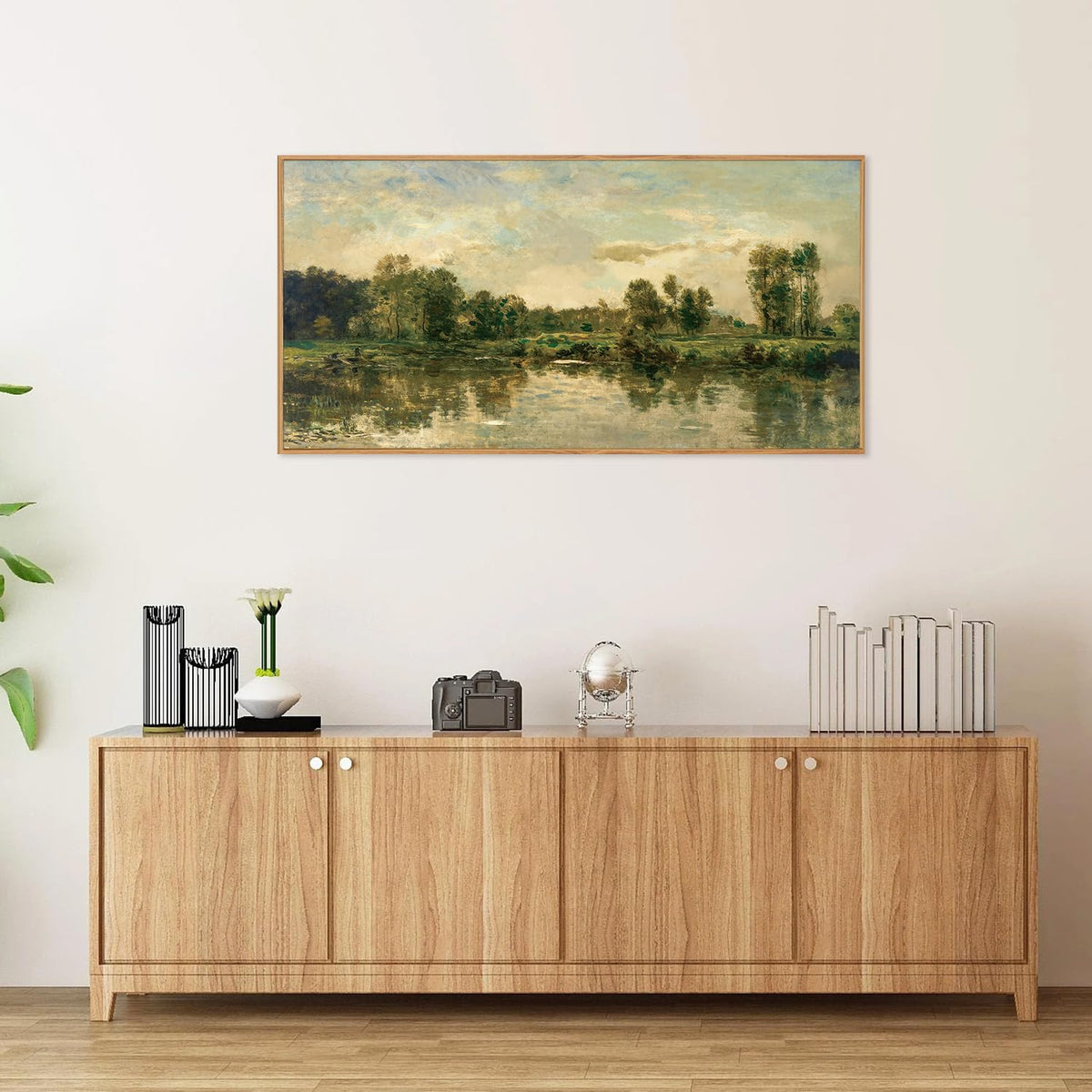 Vintage Nature Framed Canvas Wall Art Set of 3 (French Country / 40"L x 20"W)