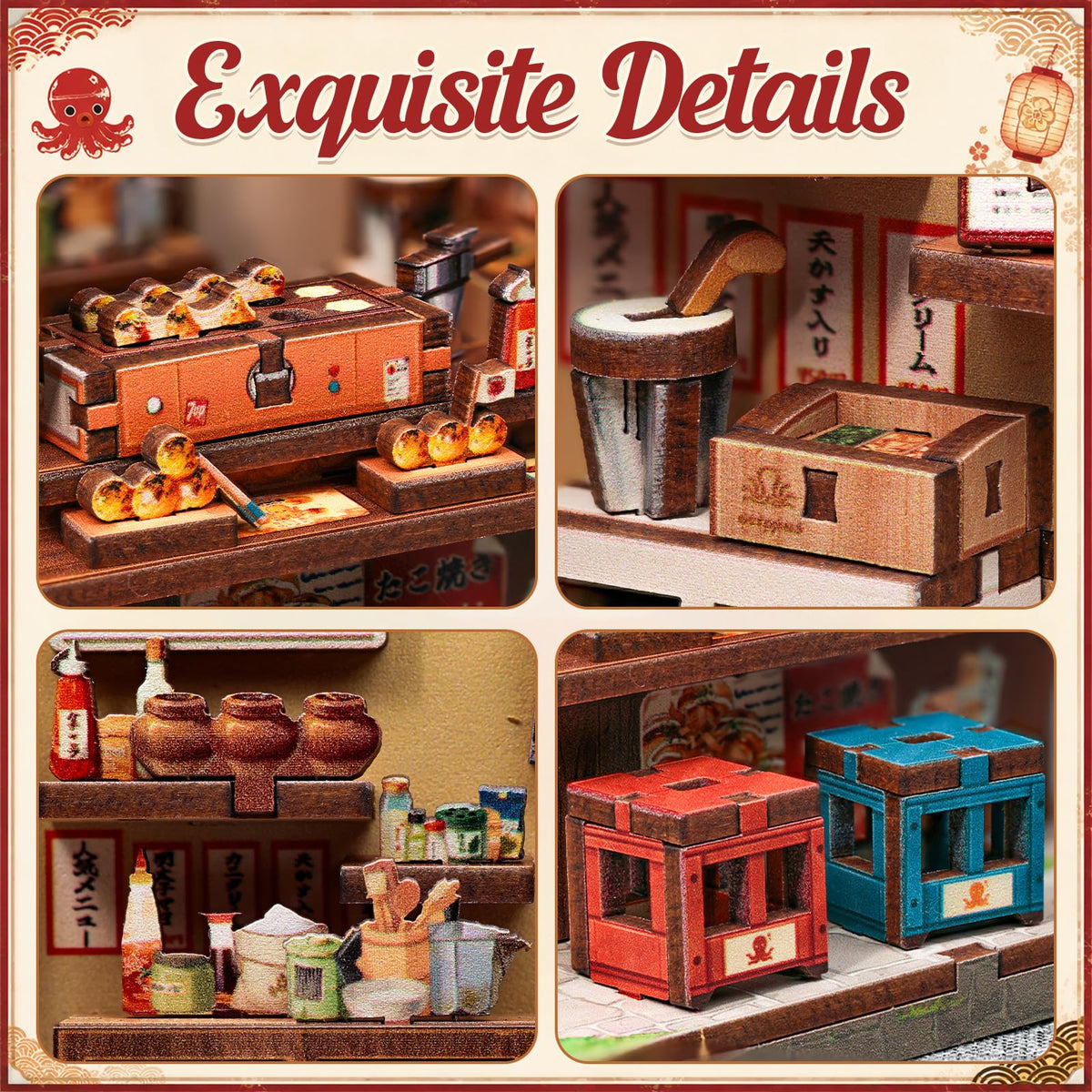 DIY Miniature House Kit (Osaka Takoyaki)