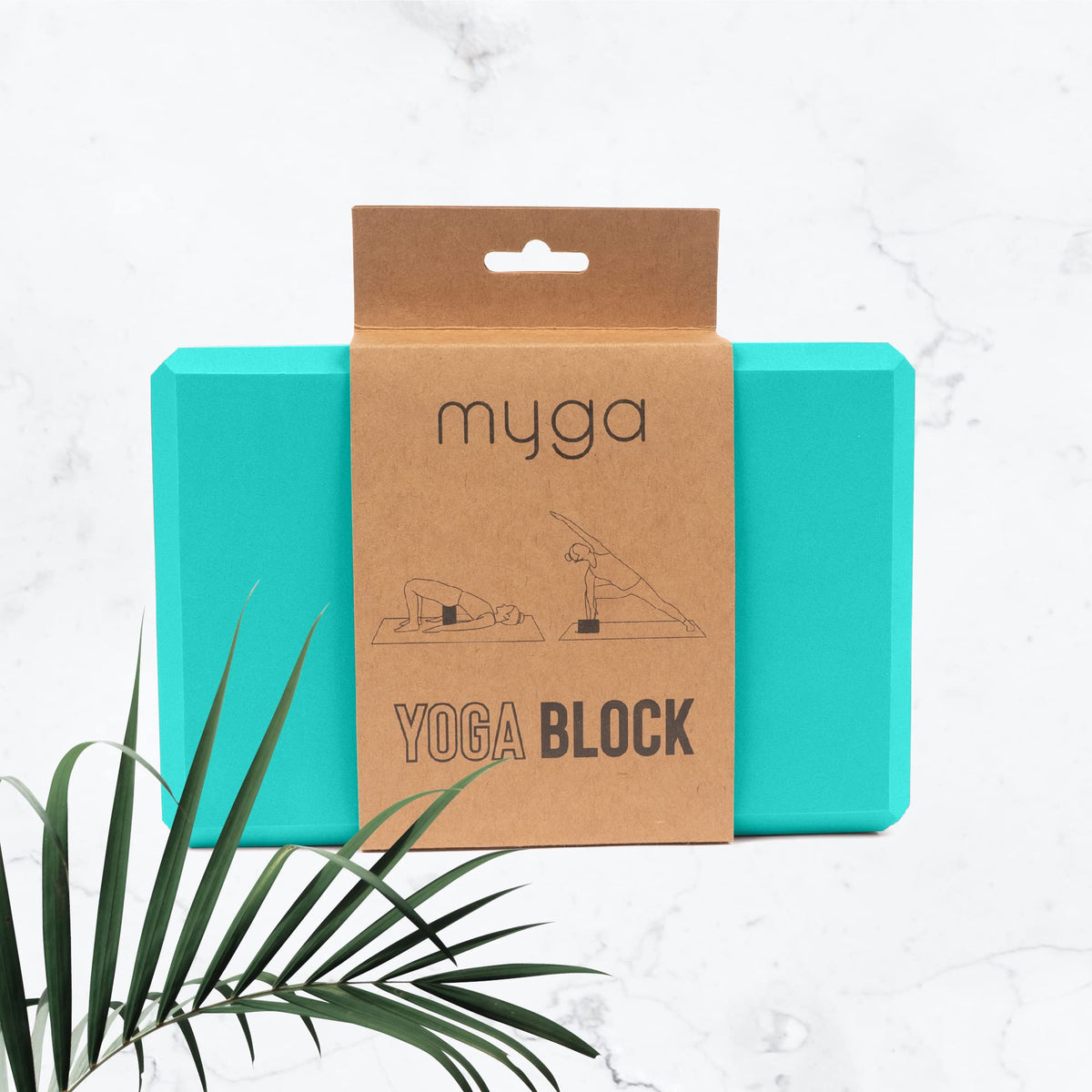 Yoga Block Lightweight EVA Foam Yoga Brick (Turquoise / One Size)