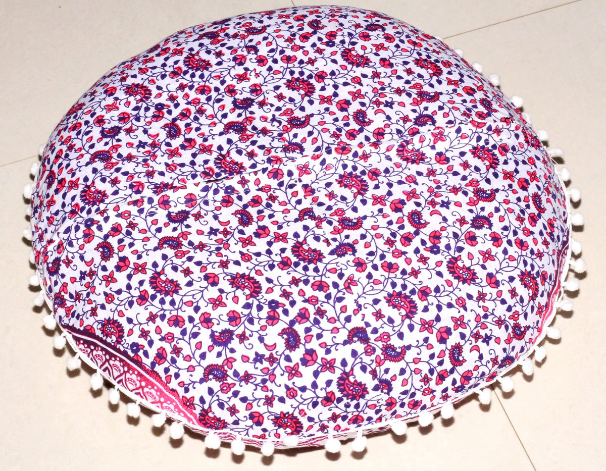 Meditation Floor Pillow Cover (Pink)