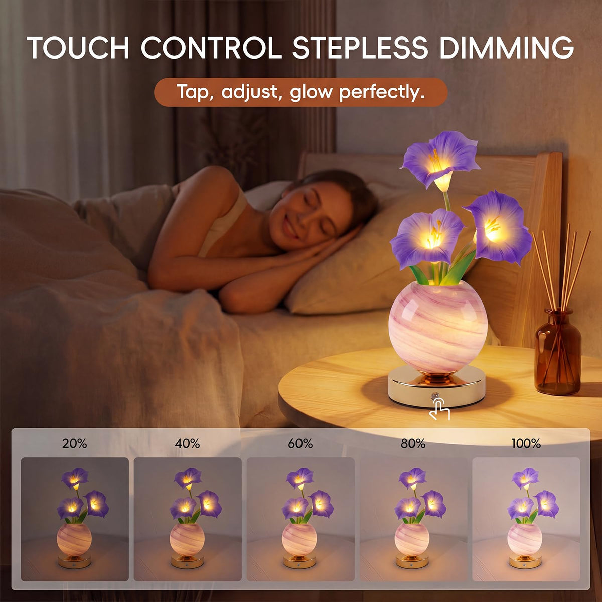 Purple Morning Glory Lamp (Purple Morning Glory)