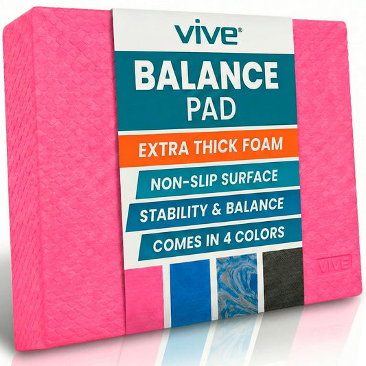 Balance Pad Foam Board Yoga Mat Block for Physical Therapy (Zen Pink)