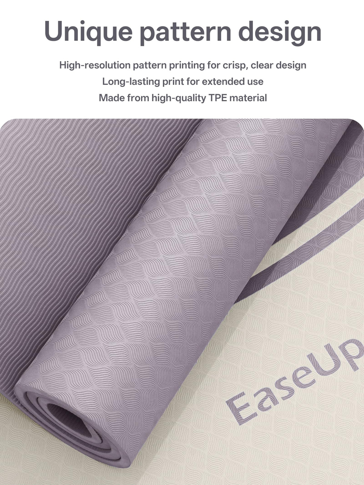 10mm Thick Yoga Mat (Dusty purple)