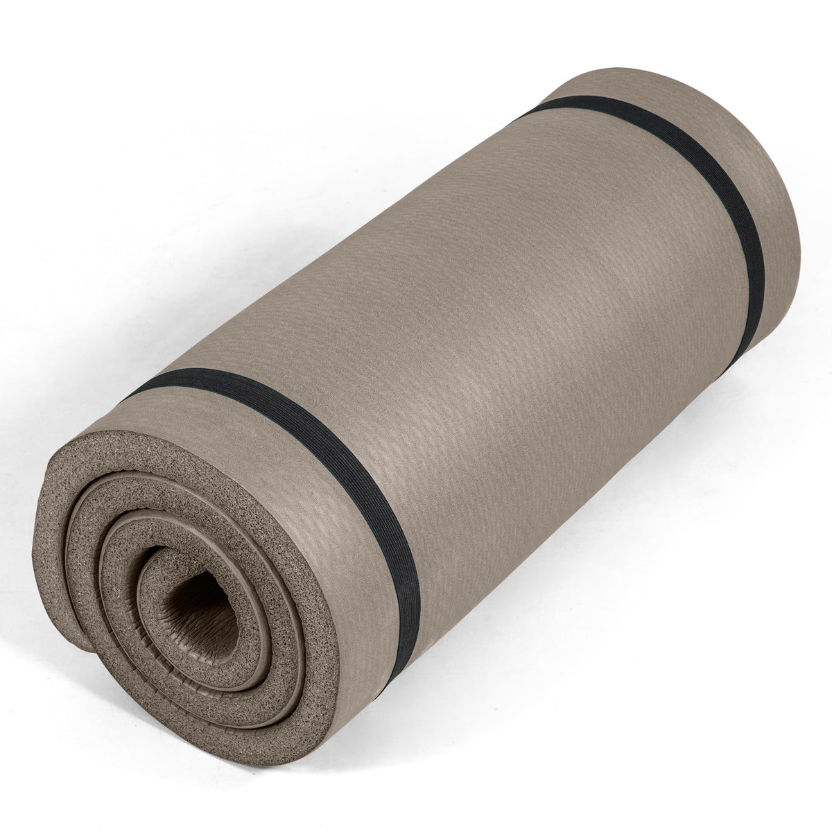 1" Extra Thick Yoga Mat (Diamond / Beige)