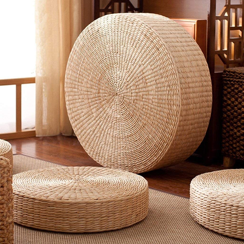 2 Pack Super Bigger Size Tatami Floor Pillow Sitting Cushion (23.6 Inch)