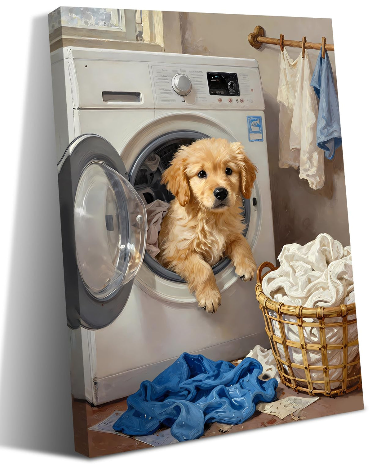 Laundry Room Canvas Frame Wall Art Laundry Sign Painting (Laundry Room Canvas Frame Wall Art)