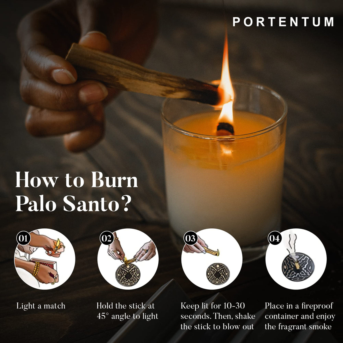 Natural Palo Santo Incense (Wood / 0.11 lbs / Single)