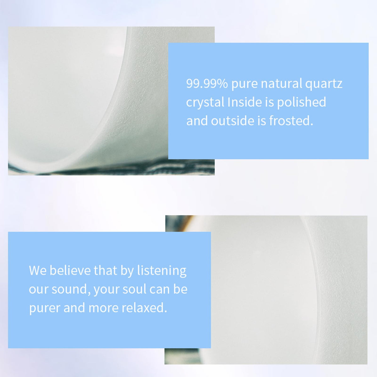 10 Inch Crystal Singing Bowl with Carrier for Yoga Healing Sound Meditation Energy Vibration (432hz / 10inch B NOTE)