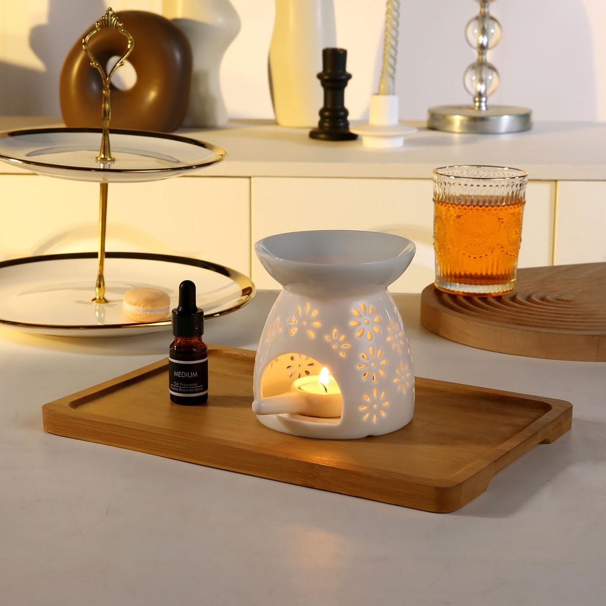 Ceramic Tea Light Candle Holder (Tea Light Candle Holder X 1)