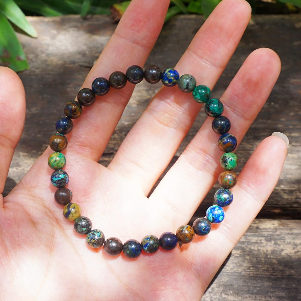 6MM Chrysocolla Natural Gemstone Bracelet (6MM Chrysocolla Natural Gemstone Bracelet)