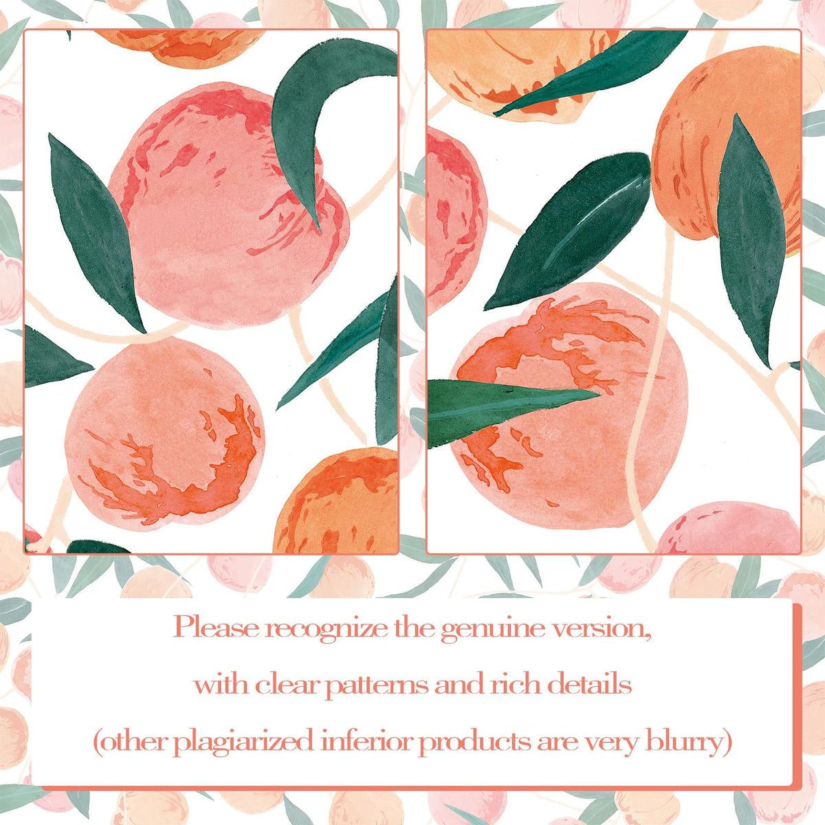 Peach Shower Curtain (Peach / 36"W x 72"L (Pack of 1))
