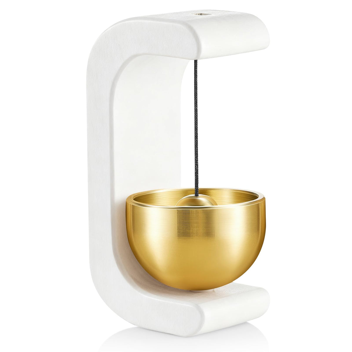 1 Pcs Magnetic Wooden Doorbell Chime (White)