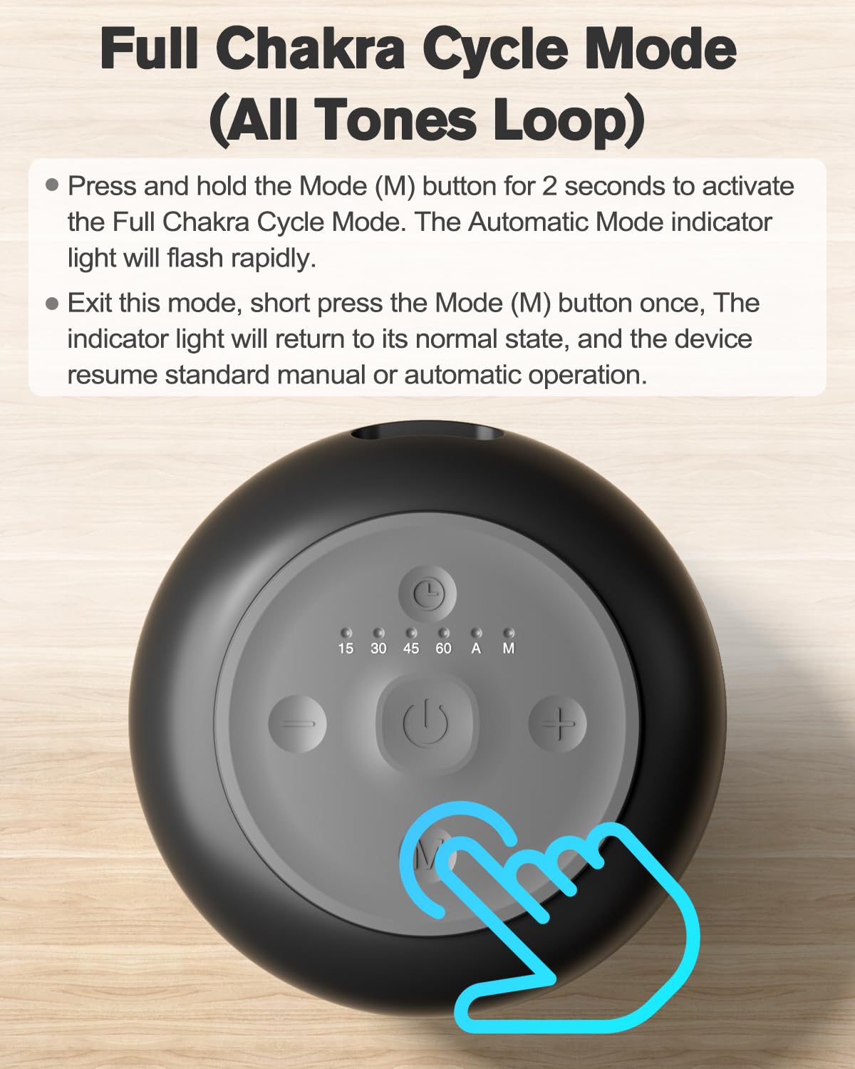 Portable Electronic Tibetan Singing Bowl (Black Chakra)