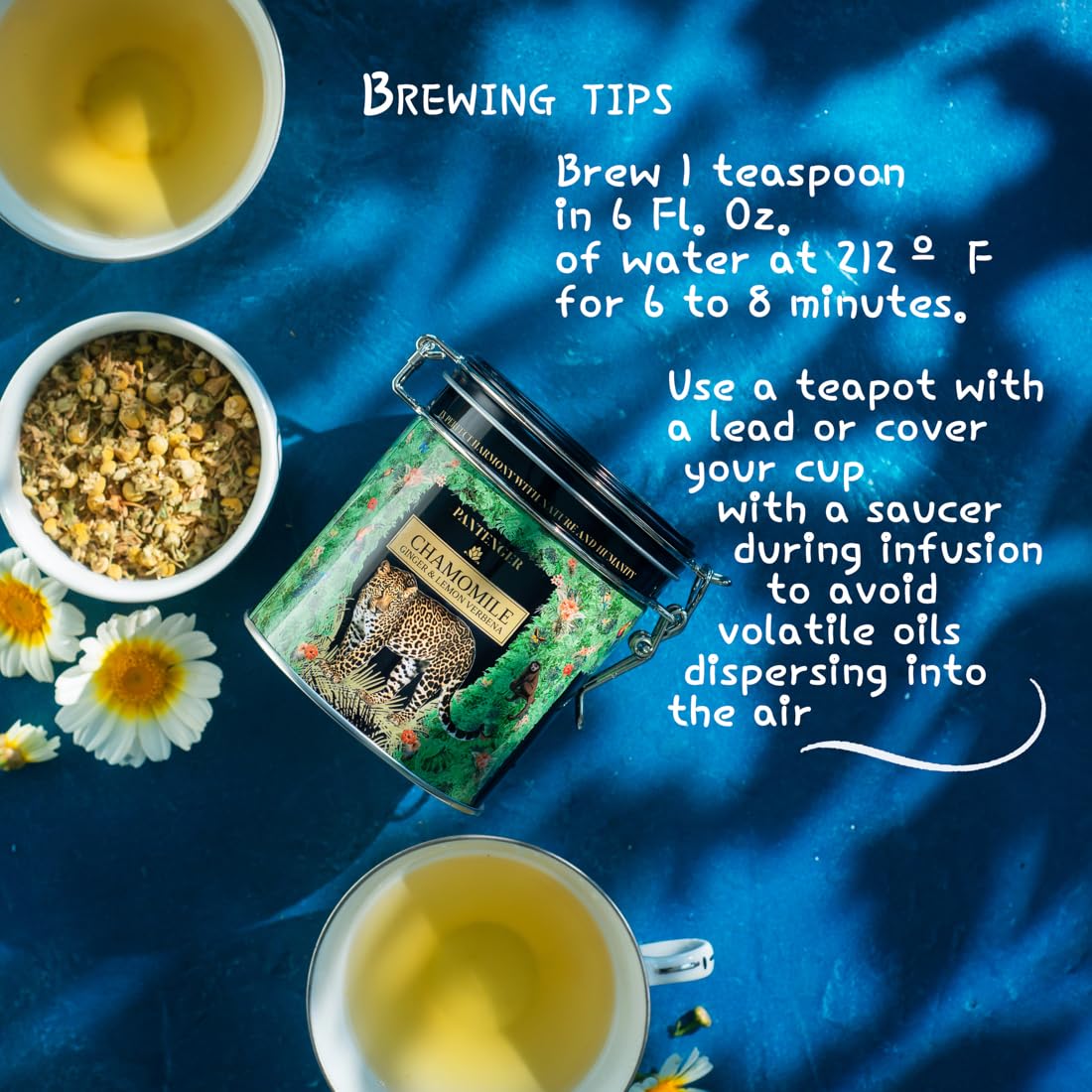 Organic German Chamomile & Ginger Herbal Tea