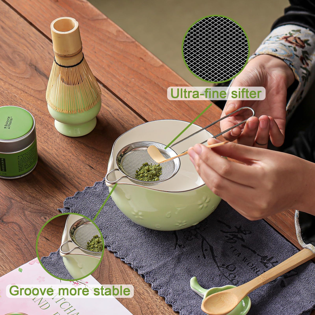 Matcha Whisk Set (Light Green)