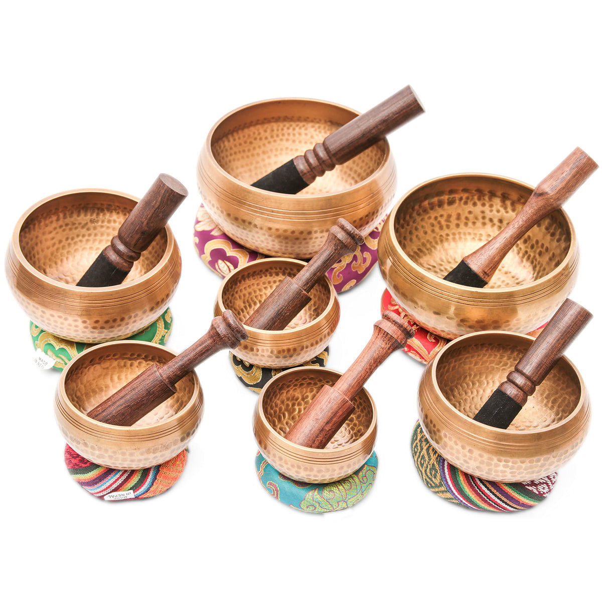 Tibetan Singing Bowl Set (7 Chakra Bowl Set)