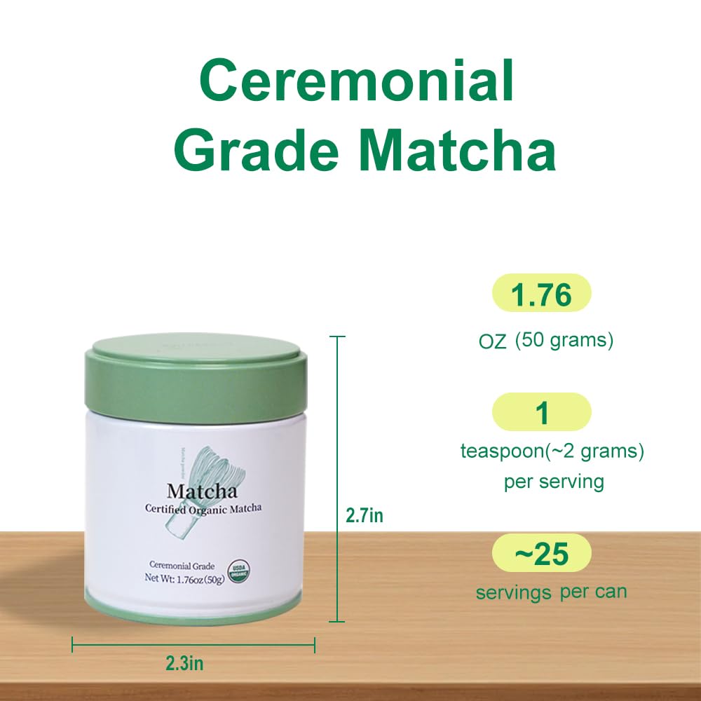 Matcha Powder Ceremonial Grade USDA Organic