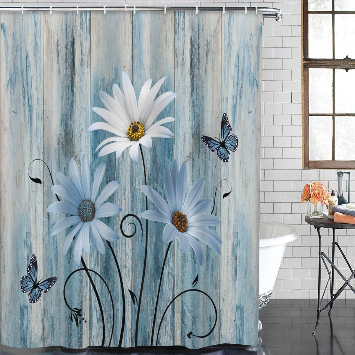 Bathroom Set of 3 (Blue Daisy)