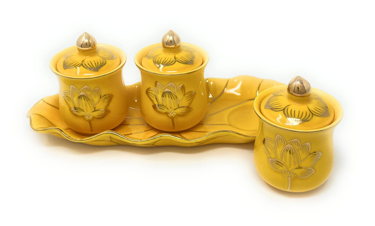 3 Altar Cups Set (Yellow)