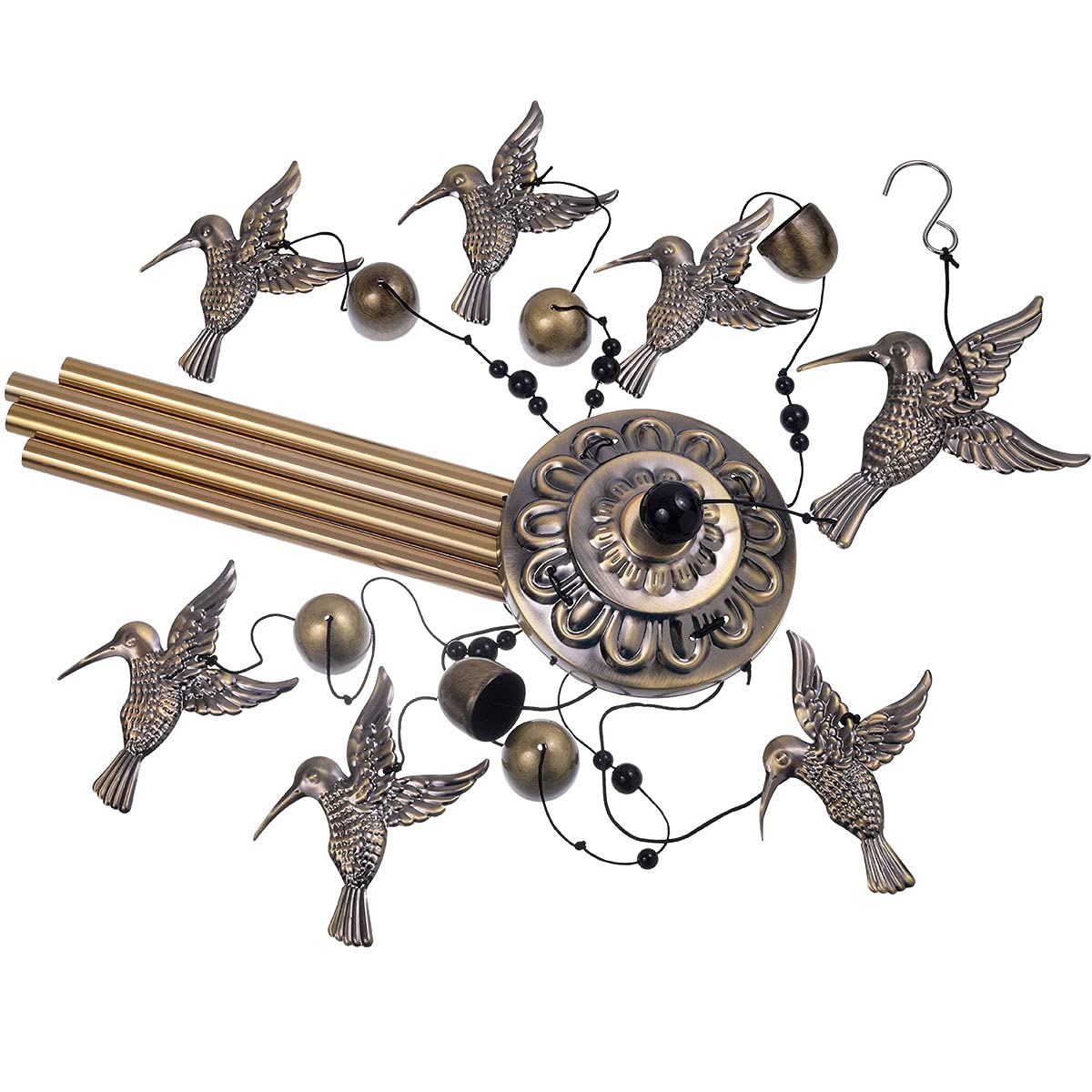 Large Hummingbird Wind Chimes Outdoor Indoor Decor