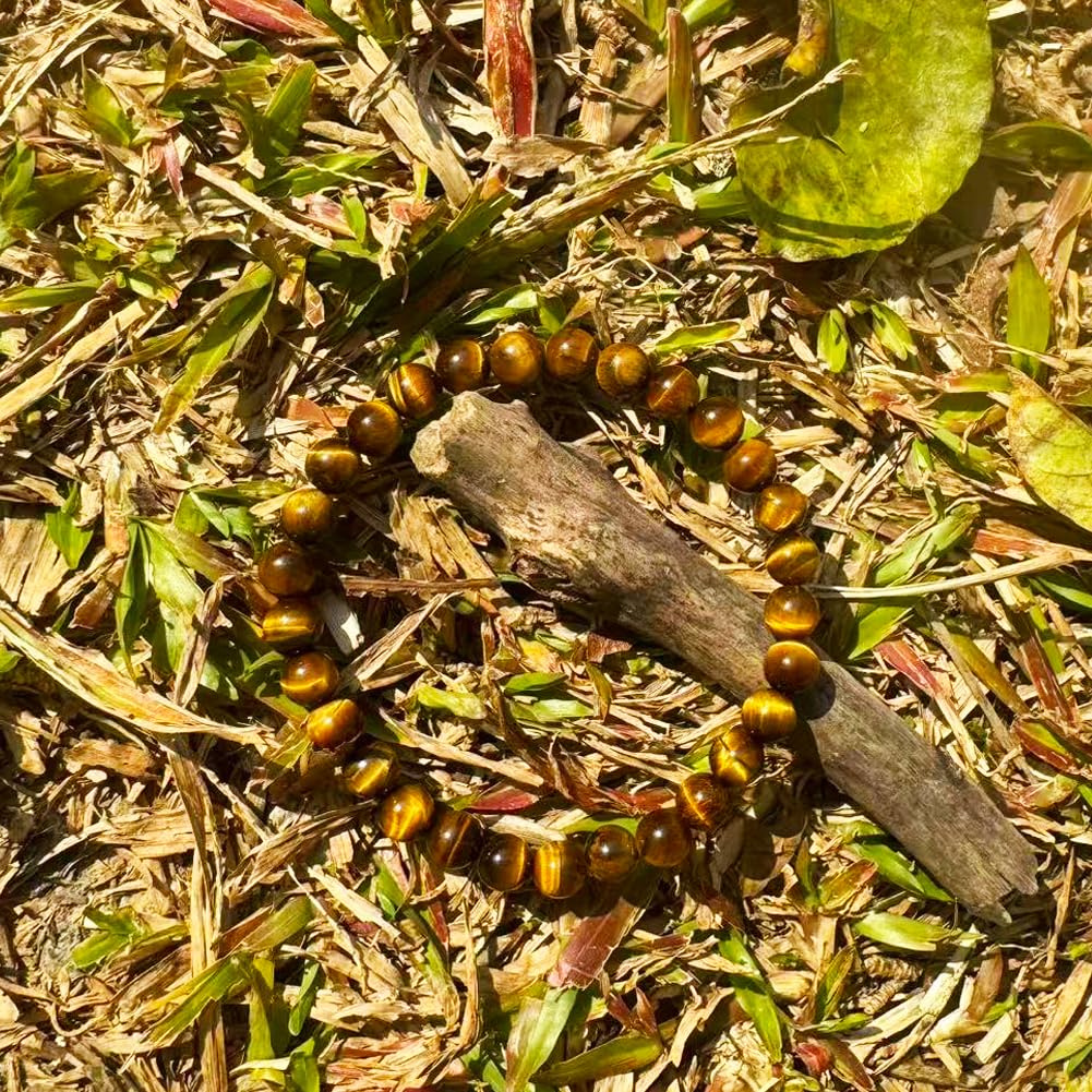 6MM Yellow Tigers Eye Beaded Bracelet for Men (6MM Yellow Tigers Eye Beaded Bracelet)