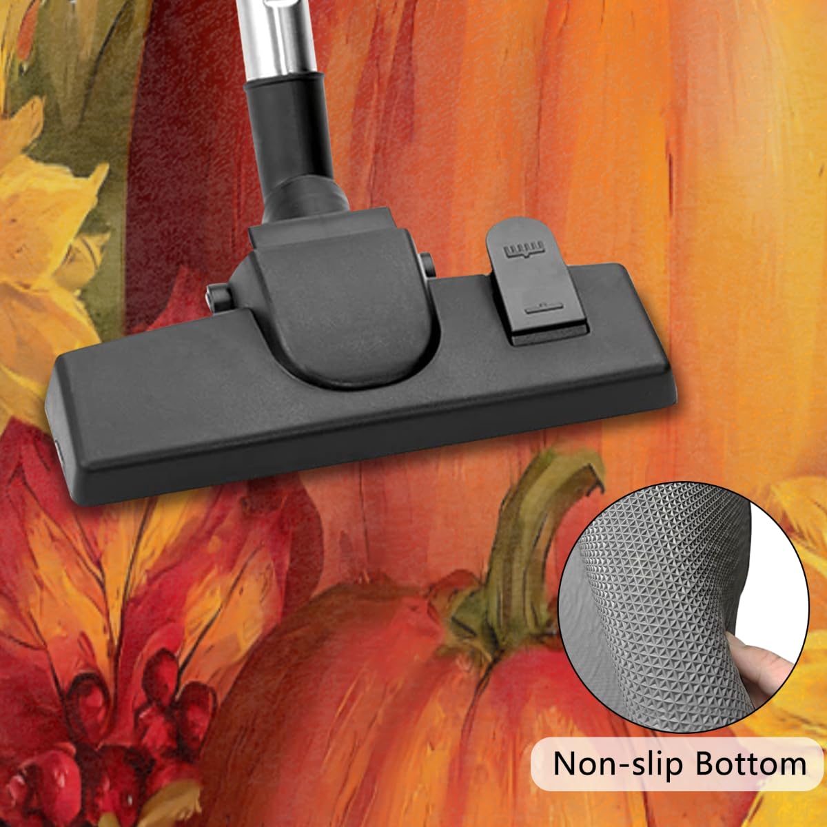 Autumn Half Round Door Mat Non (A-01 Autumn Pumpkins Sunflowers)