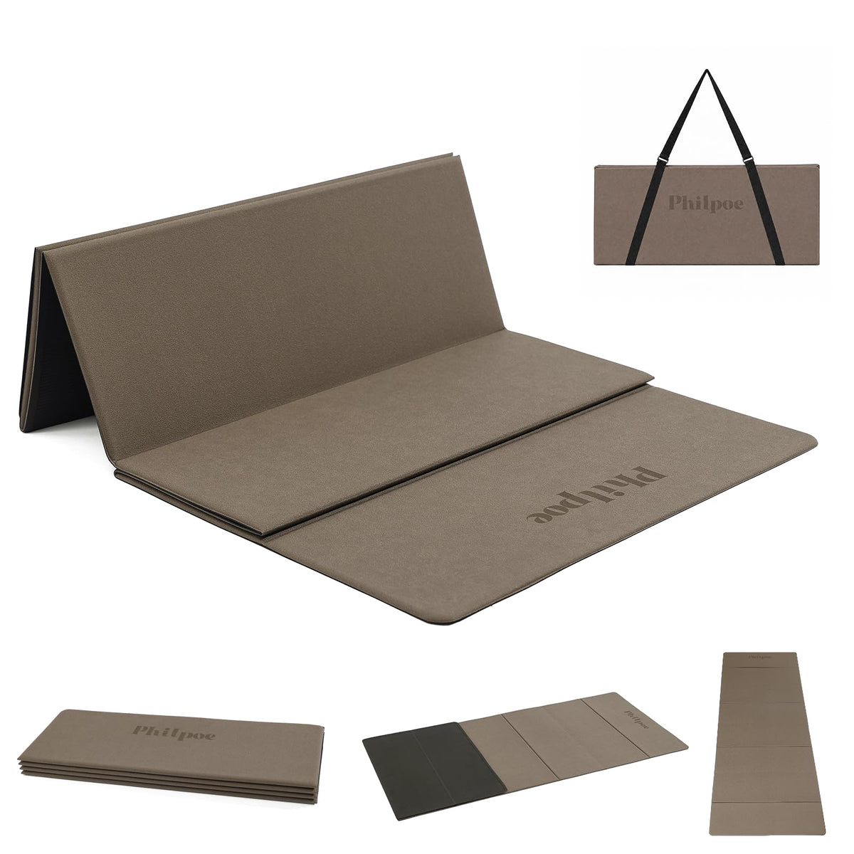 Foldable Yoga Mat (Deep Coffee)