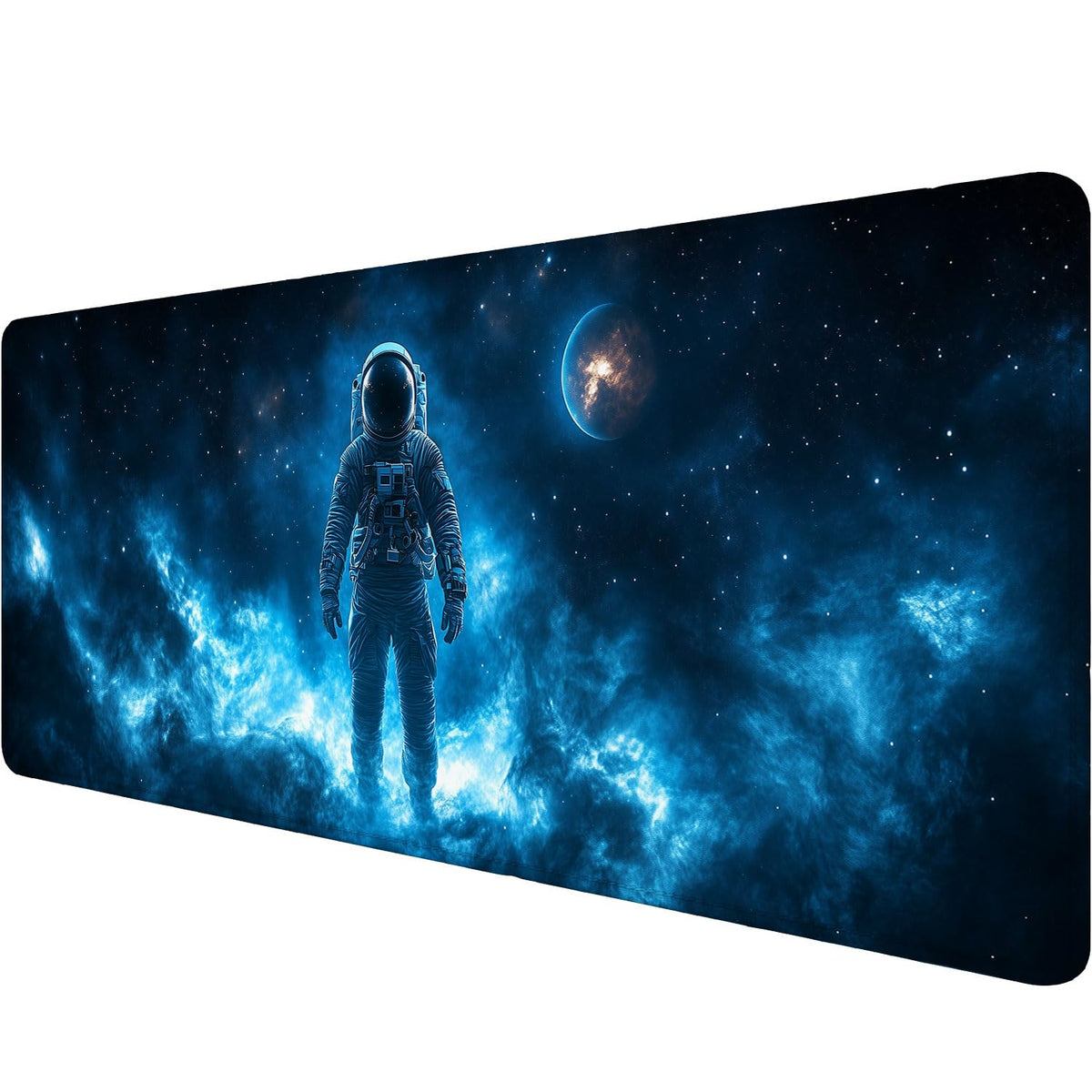 Space Astronaut Gaming Mouse Pad Desk Pad Planet Galaxy Mysterious Mousepad XL Large Gaming Mouse Pad Laptop Keyboard Mat Desk Pad Office Home Decor for Women Girl 31.5"x11.8" (Extended XX-Large / Space Astronaut)