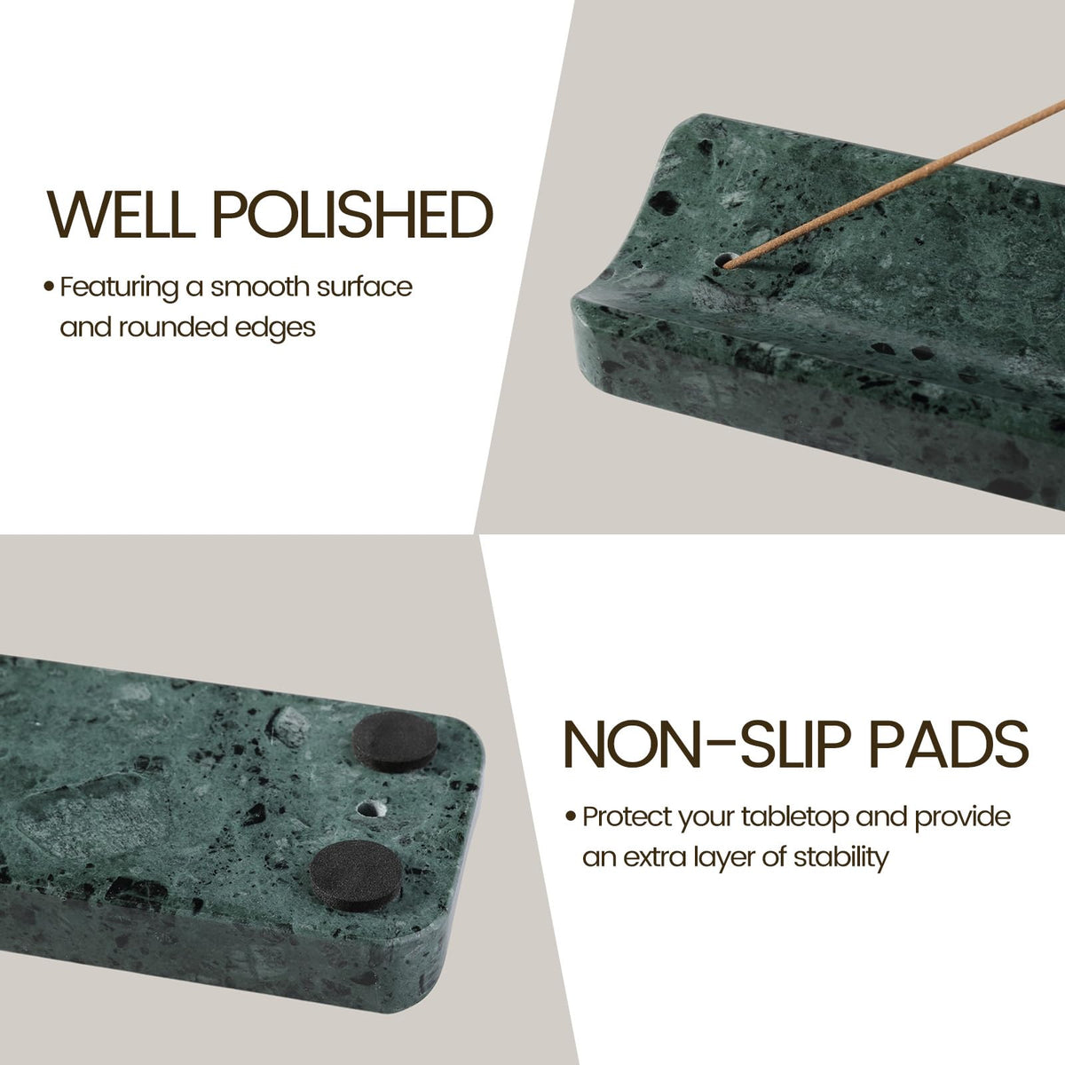 Marble Incense Holder (Green)
