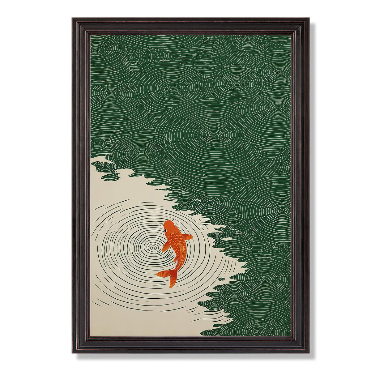 Vintag Japanese Ukiyo (Black 03 / 12"L x 16"W)
