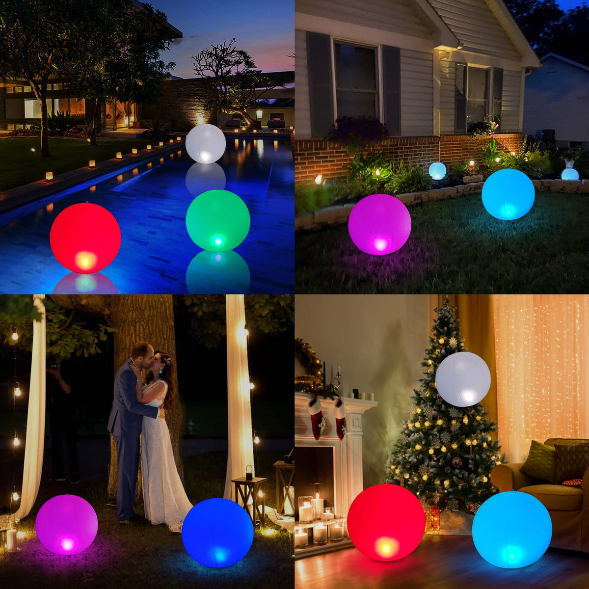 Floating Pool Lights Solar Powered (White 1PC)