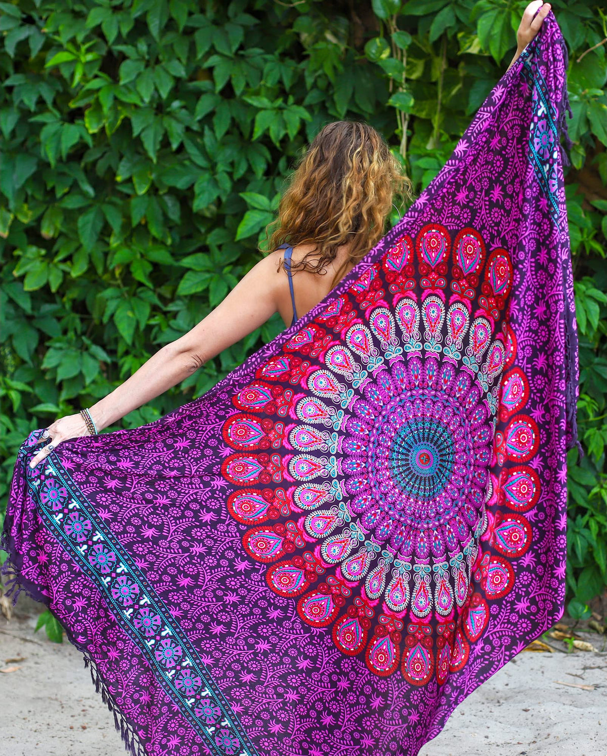 Boho Chic Pareo (Pink Peacock)