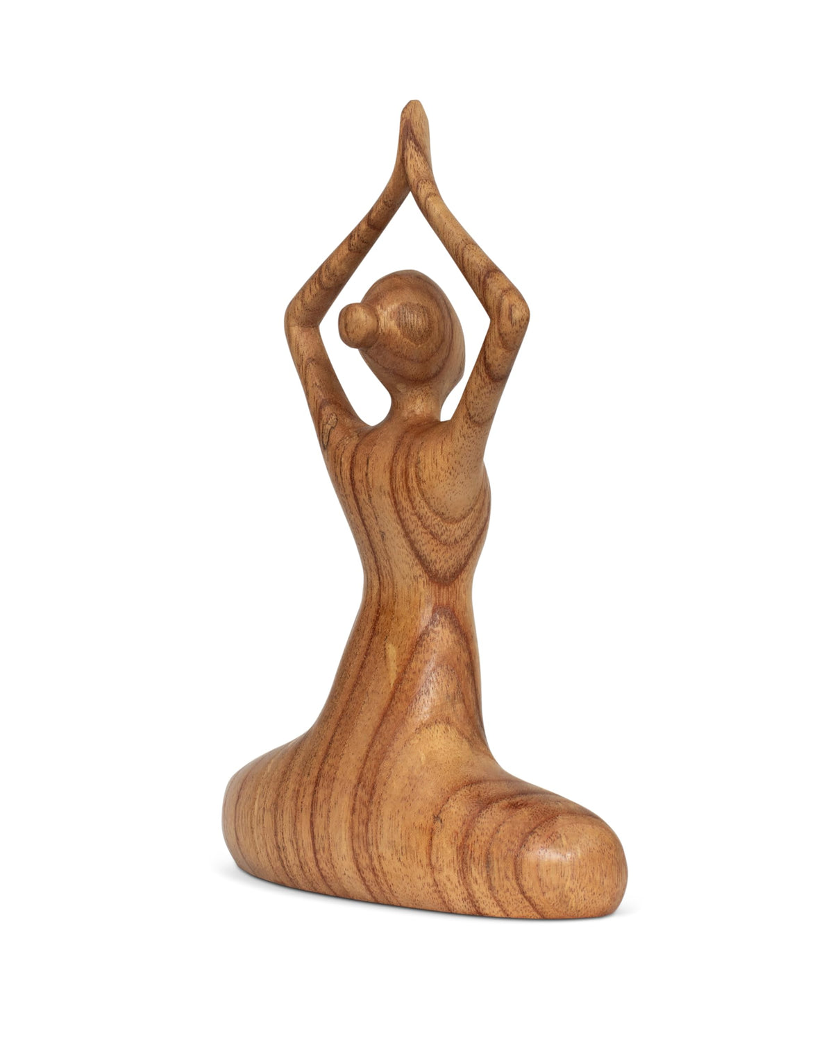 10" Wooden Handmade Abstract Sculpture Decorative Home Decor Handcrafted Figurine Accent Decoration Artwork Hand Carved (Easy Pose)